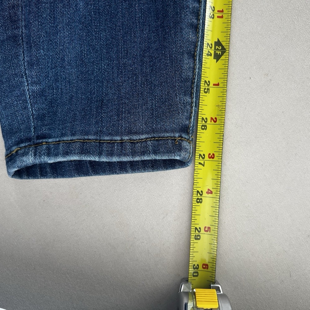 Judy Blue Jeans Size 11/30 (W32 Inseam 27) Mid Rise Skinny Fit Buffalo Red Plaid - Picture 12 of 12